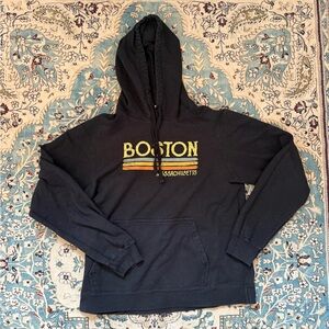 Boston Men's Black Hoodie